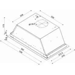Hotte Cuisine Silverline Encastrable ALPHA Noir 60 Cm 7 Hotte Cuisine Silverline Encastrable ALPHA Noir 60 Cm -Bransch Magasin 36235848 4