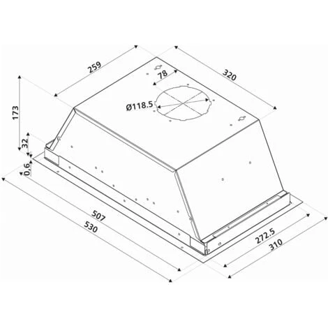 Hotte Cuisine Silverline Encastrable ALPHA Noir 60 Cm 4 Hotte Cuisine Silverline Encastrable ALPHA Noir 60 Cm – Image 4