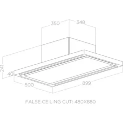 Hotte Plafond Elica CLOUD SEVEN Inox 90cm évacuation -Bransch Magasin 46760705 4
