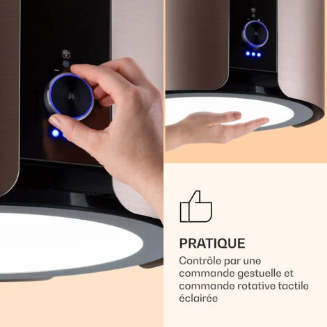 Skyfall Smart Hotte Pour îlot De Cuisine Ø45 cm Recirculation De L'air 402 m³/h LED 4 Skyfall Smart Hotte Pour îlot De Cuisine Ø45 cm Recirculation De L'air 402 m³/h LED – Image 4