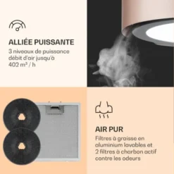 Skyfall Smart Hotte Pour îlot De Cuisine Ø45 cm Recirculation De L'air 402 m³/h LED 9 Skyfall Smart Hotte Pour îlot De Cuisine Ø45 cm Recirculation De L'air 402 m³/h LED -Bransch Magasin 47479850 5