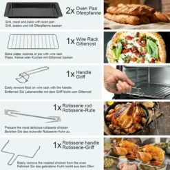 Nova Four électrique 48 L Avec 6 Modes De Cuisson Avec Poêle à Pâtisserie Et Grill -Bransch Magasin 52056624 5