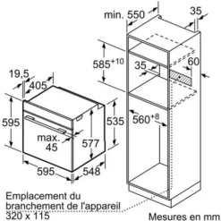 Four Intégrable 71l 60cm A+ Pyrolyse Inox - Hotpoint - Fa2844pixha 5 Four Intégrable 71l 60cm A+ Pyrolyse Inox - Hotpoint - Fa2844pixha -Bransch Magasin 53909158 3