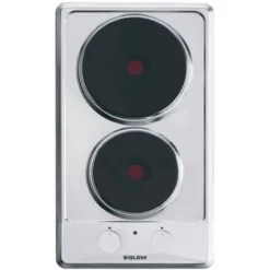 Domino électrique 29cm 2 Feux Inox - Glem - Gt320ix
