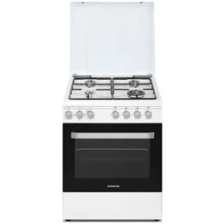 Cuisinière Gaz 63l 4 Feux Blanc - Rosieres - Rgg663csw/e