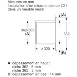 Micro-ondes Solo 20l 800w Encastrable Noir - Siemens - Bf523lmb3 -Bransch Magasin 54088818 3