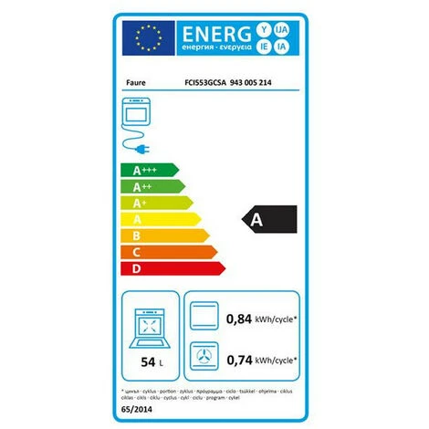 Cuisinière Induction 54l 3 Feux Silver - Faure - Fci553gcsa 2 Cuisinière Induction 54l 3 Feux Silver - Faure - Fci553gcsa – Image 2