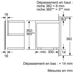 Micro-ondes Encastrable 21l 900w Inox/noir - Siemens - Bf634lgs1 -Bransch Magasin 54094045 3
