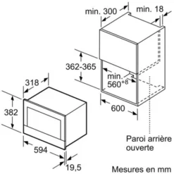Micro-ondes Encastrable 21l 900w Inox/noir - Siemens - Bf634lgs1 -Bransch Magasin 54094045 4