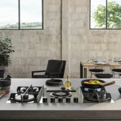 Plaque De Cuisson Gaz Avec Hotte Intégrée Elica NIKOLATESLA FLAME 88cm GRIS - Évacuation -Bransch Magasin 54094824 3