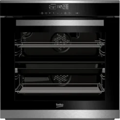Four Intégrable Multifonction 80l 60cm A Pyrolyse Inox/noir - Beko - Bvm35400xps