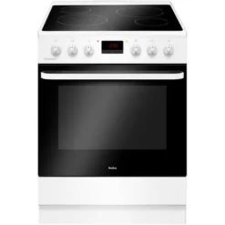 Cuisinière Vitrocéramique A 65l 4 Feux Blanc - Amica - Acv6005b