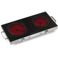 Réchaud Vitroceramique 2 Feux 2800w - Kitchen Chef - Kcppv2800