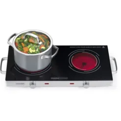 Réchaud Vitroceramique 2 Feux 2800w - Kitchen Chef - Kcppv2800 -Bransch Magasin 57580778 3