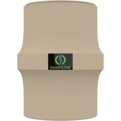 FILTRE ANTI-ODEURS AU CHARBON ACTIF POUR FOSSE SEPTIQUE, TOUTES EAUX, SANIFILTRE Ø 100 MM, COLORIS SABLE