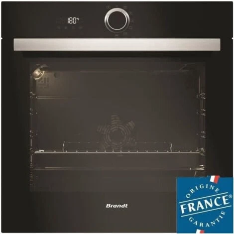 Four électrique Encastrable Pyrolyse Chaleur Tournante BRANDT BXP5560B - Noir - 73L - A+ - Multifonction 1 Four électrique Encastrable Pyrolyse Chaleur Tournante BRANDT BXP5560B - Noir - 73L - A+ - Multifonction