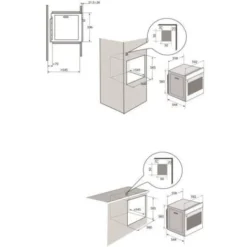 Four électrique Encastrable Pyrolyse Chaleur Tournante BRANDT BXP5560B - Noir - 73L - A+ - Multifonction 5 Four électrique Encastrable Pyrolyse Chaleur Tournante BRANDT BXP5560B - Noir - 73L - A+ - Multifonction -Bransch Magasin 57921067 3