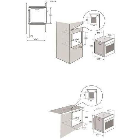 Four électrique Encastrable Pyrolyse Chaleur Tournante BRANDT BXP5560B - Noir - 73L - A+ - Multifonction 3 Four électrique Encastrable Pyrolyse Chaleur Tournante BRANDT BXP5560B - Noir - 73L - A+ - Multifonction – Image 3