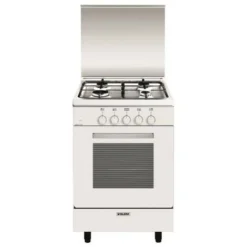 Cuisinière Alpha 53 X 50 Cm Blanche/plan De Cuisson Inox - Four Tout Ga GLEM - GA551GWH -Bransch Magasin 57928331 3