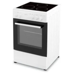 OCEANIC Cuisiniere Vitrocéramique 50 X50 - Four Convection Naturelle - Four 48L - Blanc -Bransch Magasin 57954135 3