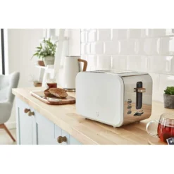 SWAN STRP1060WHTNEU Set Petit-déjeuner Bouilloire Grille-pain Micro-ondes 20L Nordic Blanc 2200W Blanc -Bransch Magasin 58535761 3