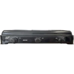 MPM KN-03/1KB Gazinière Portable Pour Camping 3 Bruleurs Noir Noir -Bransch Magasin 58535971 3