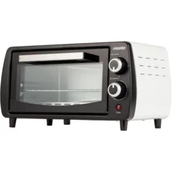 Mesko MS 6004 Four électrique De Table Au Quartz De 12 Litres Acier Inoxydable 1000W Blanc/Noir