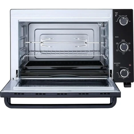 CONTINENTAL EDISON CEMF46B3 - Minifour électrique 46L Noir - 1800W - Rotissoire, Convection Naturelle 3 CONTINENTAL EDISON CEMF46B3 - Minifour électrique 46L Noir - 1800W - Rotissoire, Convection Naturelle – Image 3
