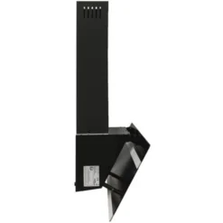 Hotte Murale 90 Cm Acier Et Verre Trempé Noir VidaXL -Bransch Magasin 58673975 5