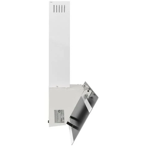 Hotte Murale 90 Cm Acier Et Verre Trempé Blanc VidaXL 5 Hotte Murale 90 Cm Acier Et Verre Trempé Blanc VidaXL – Image 5