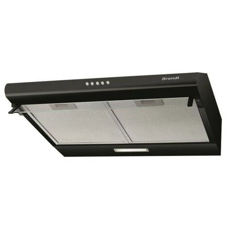 Hotte Visière 321m³/h BRANDT 60cm, BHC9602B 1 Hotte Visière 321m³/h BRANDT 60cm, BHC9602B