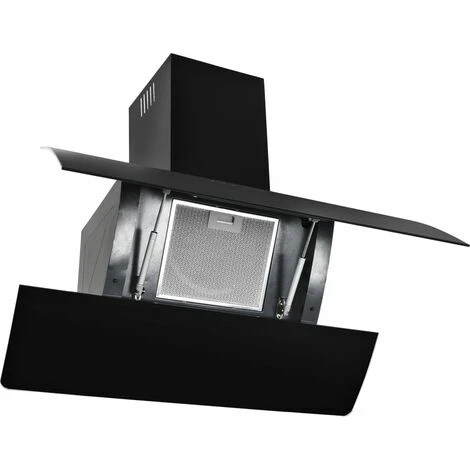 Nova Capuche En Aspirant Avec Mur En Acier Inoxydable 756 M³ / H Noir Différentes Tailles Taille : 90 Cm 5 Nova Capuche En Aspirant Avec Mur En Acier Inoxydable 756 M³ / H Noir Différentes Tailles Taille : 90 Cm – Image 5