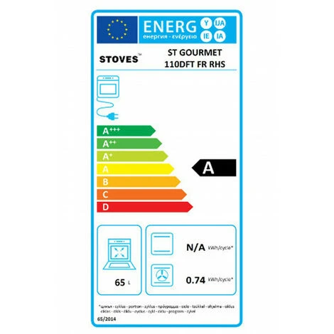 Cuisinières Grande Taille (piano) Convection Naturelle Gril : 33L - Four En Bas à Gauche : 71L - Four à Droite : 65LL STOVES 110 3 Cuisinières Grande Taille (piano) Convection Naturelle Gril : 33L - Four En Bas à Gauche : 71L - Four à Droite : 65LL STOVES 110 – Image 3