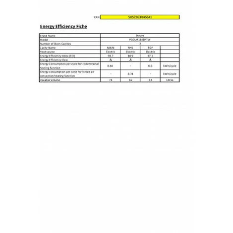 Cuisinières Grande Taille (piano) Convection Naturelle Gril : 33L - Four En Bas à Gauche : 71L - Four à Droite : 65LL STOVES 110 4 Cuisinières Grande Taille (piano) Convection Naturelle Gril : 33L - Four En Bas à Gauche : 71L - Four à Droite : 65LL STOVES 110 – Image 4