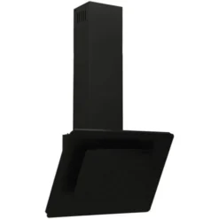 Hotte Murale 60 Cm Acier Inoxydable Et Verre Trempé Noir VidaXL