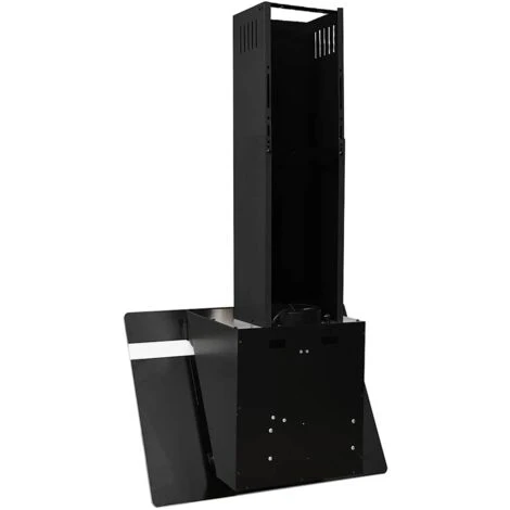 Hotte Murale 60 Cm Acier Et Verre Trempé Noir VidaXL 5 Hotte Murale 60 Cm Acier Et Verre Trempé Noir VidaXL – Image 5