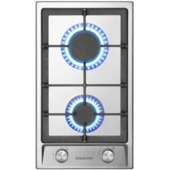 Plaque De Cuisson à Gaz 2 Foyers, 30cm, Encastrable, Gaz Naturel/GPL, Acier Inoxydable Gasland Chef GH30SF