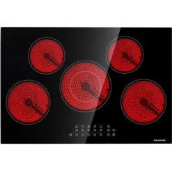 Table De Cuisson Vitrocéramique Thermomate CHTB705 / Table De Cuisson électrique 77 Cm / Table De Cuisson Vitrocéramique Avec 5 Zones De Cuisson / Double Zone