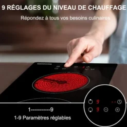 Table De Cuisson Vitrocéramique 2 Foyers 3200W Encastrable Plaque Vitrocéramique Intégré, Commande Tactile Thermomate CHTB302 -Bransch Magasin 61062939 4