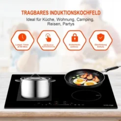 Plaque De Cuisson Encastrée à Induction 7000 W Avec 4 Foyers, Plaque De Cuisson Flexinduction Pour Barbecue, Gasland Chef IH604BF 7 Plaque De Cuisson Encastrée à Induction 7000 W Avec 4 Foyers, Plaque De Cuisson Flexinduction Pour Barbecue, Gasland Chef IH604BF -Bransch Magasin 61088664 3