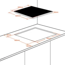 Plaque De Cuisson Encastrée à Induction 7000 W Avec 4 Foyers, Plaque De Cuisson Flexinduction Pour Barbecue, Gasland Chef IH604BF 9 Plaque De Cuisson Encastrée à Induction 7000 W Avec 4 Foyers, Plaque De Cuisson Flexinduction Pour Barbecue, Gasland Chef IH604BF -Bransch Magasin 61088664 5