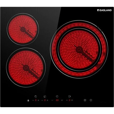Table De Cuisson Vitrocéramique 3 Foyers, 5400W Plaque De Cuisson électrique, 60cm Double Zone De Cuisson, Gasland Chef CH603BF 1 Table De Cuisson Vitrocéramique 3 Foyers, 5400W Plaque De Cuisson électrique, 60cm Double Zone De Cuisson, Gasland Chef CH603BF