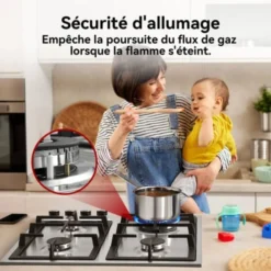 Plaque De Cuisson Gaz Encastrable Inox 4 Feux, Plaque De Cuisson Gaz Encastrable Gaz Autosuffisante, Gaz Naturel/GPL, Gasland Chef GH60SF -Bransch Magasin 61088669 3
