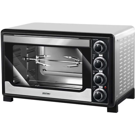 MPM MPE-06/T Four électrique De Table à Convection 32 Litres, Acier Inoxydable, Minuterie 1600W Argent 2 MPM MPE-06/T Four électrique De Table à Convection 32 Litres, Acier Inoxydable, Minuterie 1600W Argent – Image 2