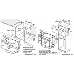 Fours Encastrables Chaleur Tournante Brassée SIEMENS 59,4cm, HB578BBS6 -Bransch Magasin 65491011 5