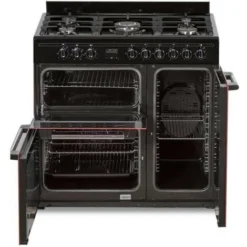 Cuisiniere Piano Gaz 3 Fours électriques CONTINENTAL EDISON CECP903FBXD 5 Feux - Bordeaux - Largeur 90 Cm -Bransch Magasin 65615971 4