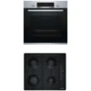 Pack BOSCH Four Encastrable Multifonction 71L + Plaque De Cuisson 4 Foyers