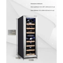 Kalamera Cave A Vin 19 Bouteilles, 75 Litres, KRC-75BSS 8 Kalamera Cave A Vin 19 Bouteilles, 75 Litres, KRC-75BSS -Bransch Magasin 67918385 4