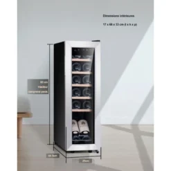 Kalamera Cave A Vin 12 Bouteilles, 35 Litres, KRC-12ANSS -Bransch Magasin 67918388 3