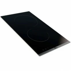 Domino De Cuisson Encastrée De 30 Cm - 2 Foyers Vitrocéramique – Verre Noir – L 29 X L 51 Cm - 9 Niveaux De Puissance – Stop&Go Et Minuteur – Poids 4,5 Kg - HUDSON